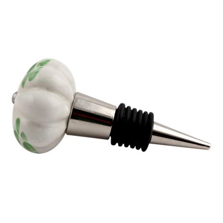 Green Leaf Melon Ceramic Wine Stopper